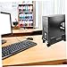 Veemoon Computer Tower Stand with Wheels Heavy Duty CPU Holder Rack Construction for Home Office and Playroom Use Elevates CPU to Moisture and