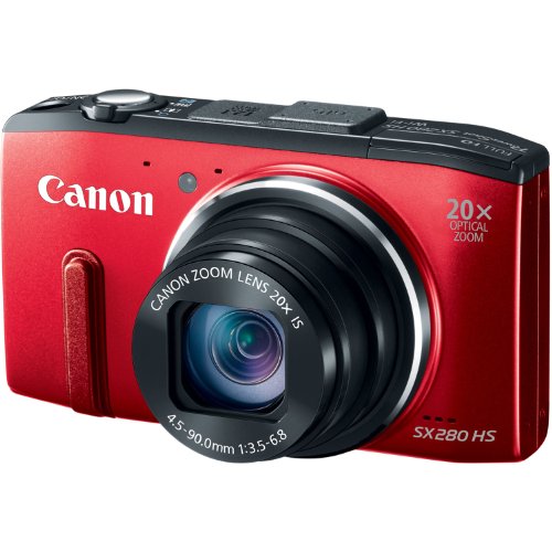 Canon Powershot Sx280 12Mp Digital Camera With 20X Optical Image Stabilized Zoom With 3-Inch Lcd (Red) (Old Model) #TOP7