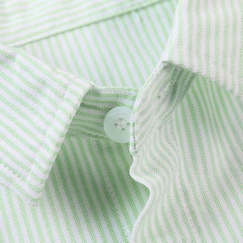 Image of OCHENTA Boys' Long Sleeve Button Down Cute Rabbit Casual Dress Easter Shirt | Oxford Cotton, Embroidered Bunny, Shirts for Boys School & Easter, Church, Wedding, Family Photos, Holiday Outfit