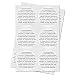CANDLE Warning Sticker Jar Container White Black 1.5" - 300 labels per package