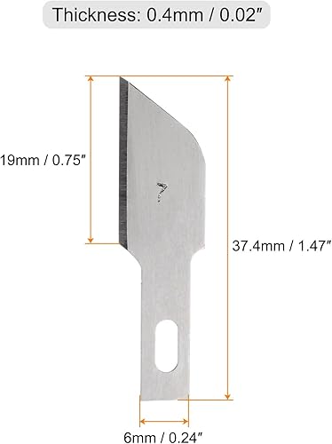 Miniatura 2 de 40 cuchillas de repuesto para cuchillos Exacto #7, cuchillas de repuesto de precisión Exacto, cuchillas de repuesto para bricolaje, arte, corte,