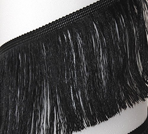 6cm Fransen schwarz 10m Rolle (0,80Eur/m) Cover