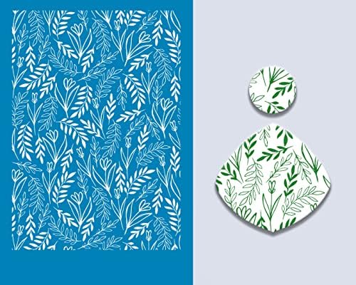 Polymer Clay Silk Screen in Leaf,Floral,Flamingo,Whale Cute Pattern -Silk Screen for Clay,Reusable Polymer Clay Silk Screen -Jewelry Earring Silk Screen (BCW679)