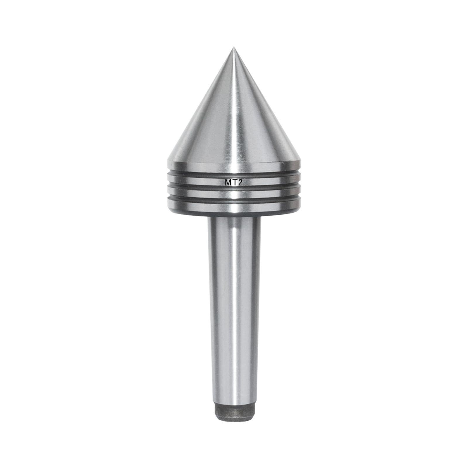 Punto giratorio MT2 para torno de madera, 1-3/4" 60° HRC52