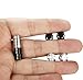 JOERICA 4 Pairs Stainless Steel Magnetic Stud Earrings for Men Women Non Piercing Clip on CZ Earrings 8MM