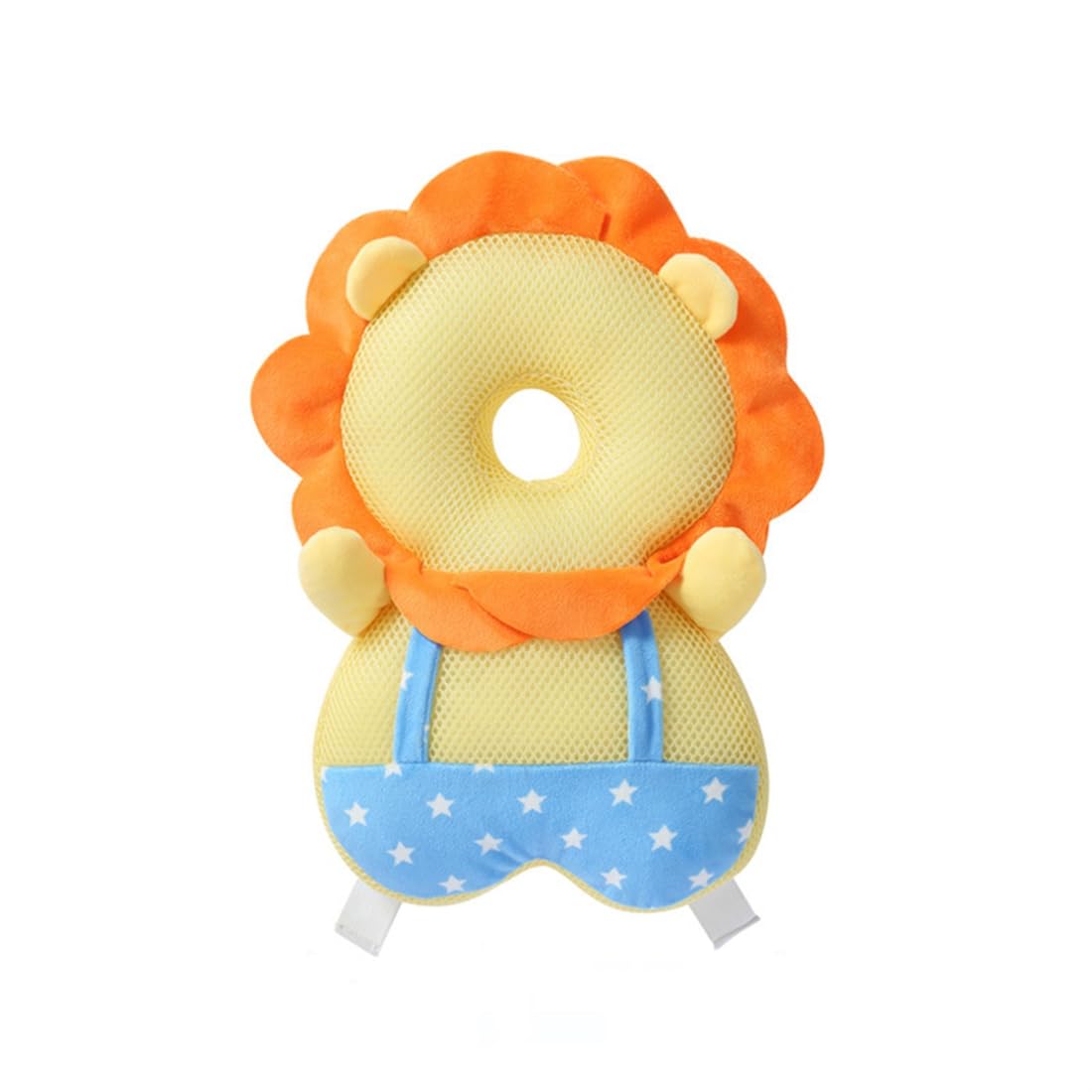 Baby Head Protector Backpack for Walking, Adjustable Toddler Baby Cushion Pads for Head & Back Protection Safety Pads, Fit for 6-24 Months Toddler Baby Walking (Lion B)