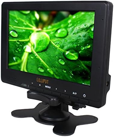 Liliput 7" 667GL-70NP/H/Y LCD Field Monitor with HDMI and Camera Battery Slot for DSLR Cameras