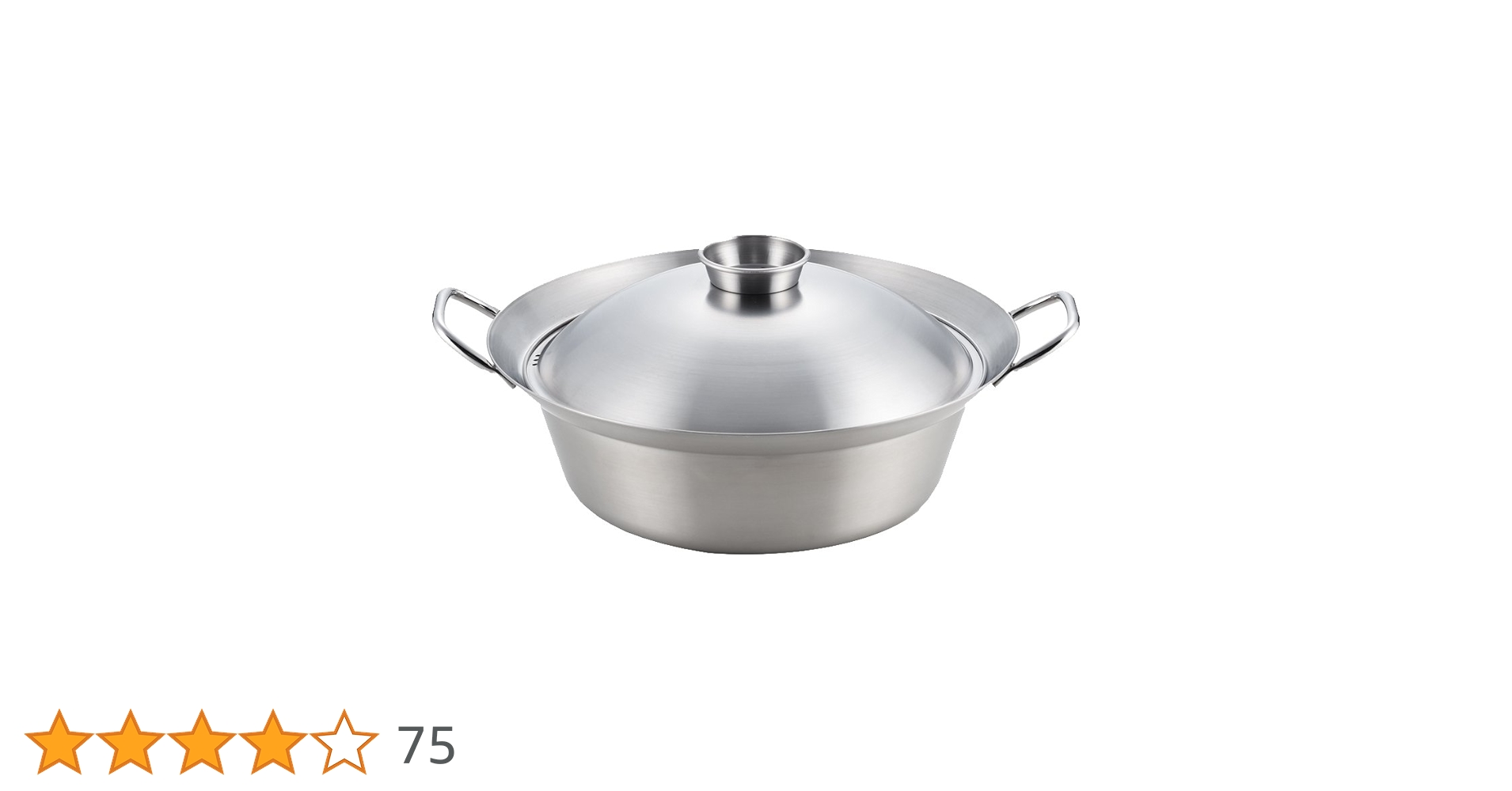 Amazon｜ヨシカワ(Yoshikawa) ちゃんこ鍋 シルバー 28cm おうちでなべ