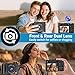 4K Digital Camera for Photography and Vlogging, 64MP Compact Autofocus YouTube Video Camera with Dual Lens 3