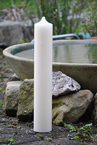 Kunert-Keramik Altarkerze,weiß,500/80 Kirchenkerze Stumpenkerze Kerze f. Laterne Cover