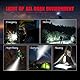 GEARLITE LED Taschenlampe Extrem Hell 2 Stück, Aluminium 4000 Lumen LED Taschenlampe Batteriebetrieben, IP65 Wasserdichte Handlampe Zoombar für Camping, Wandern, Outdoor, Notfall (3 Modi + Holster)