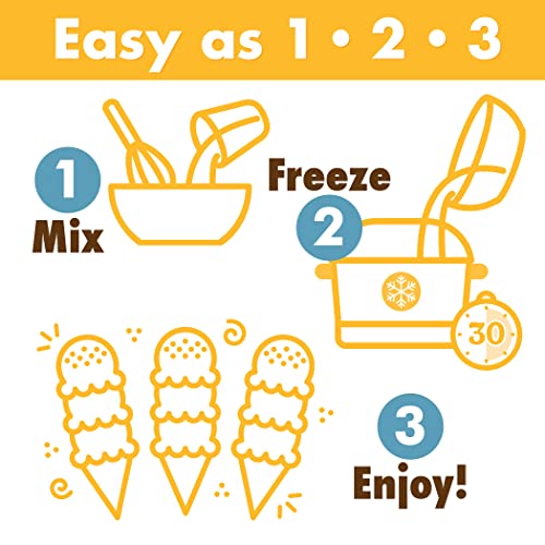 Image of Triple Scoop - Premium Mocha Ice Cream Mix For Ice Cream Maker. Simple, Easy, Delicious. From Gourmet Mix To Maker in 5 Minutes, Makes 2 Creamy Quarts, Made in USA (1 Pack, Mocha)