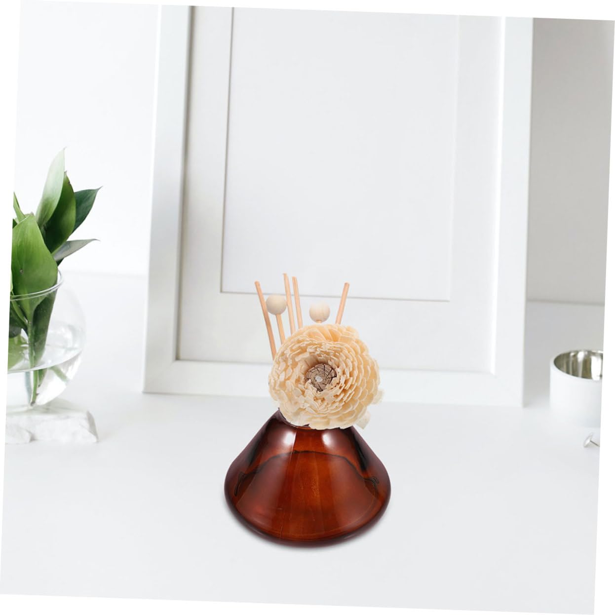 POPETPOP 2pezzi Bottiglia Diffusore Aromatico Ricaricabili per Profumare Ambienti con Oli Essenziali Design Elegante per Decorazione Casa e Aromaterapia