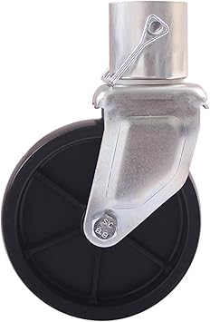 Trailer Jack Single Wheel, Silver