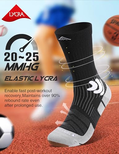 Chaussettes de course de compression Coolmax pour homme - 3