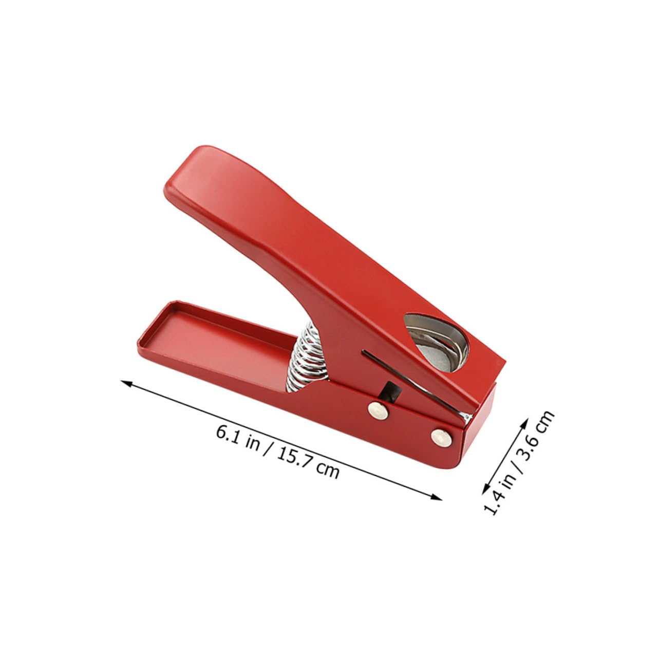 ifundom Strumento Professionale in Metallo Rosso per Taglio Plettri Chitarra Resistente e Duraturo, per Creare Plettri Personalizzati a Casa o Studio