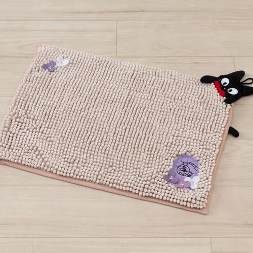 センコー 魔女の宅急便 もこもこジジ バスマット 約35×50cm ピンク 吸水 速乾 マイクロファイバー 65721 [2]