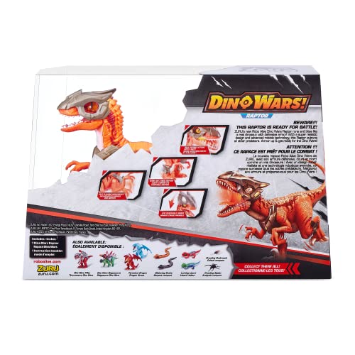Jouet robotique ZURU Robo Alive Dino Wars Raptor Armure lumière et technologie avancée - vue 6