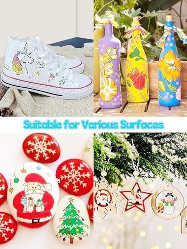 Canetinhas De Pintura De Tinta Acrílica, Marcadores de Tinta Acrílica Para Madeira, Tela, Pedra, Vid