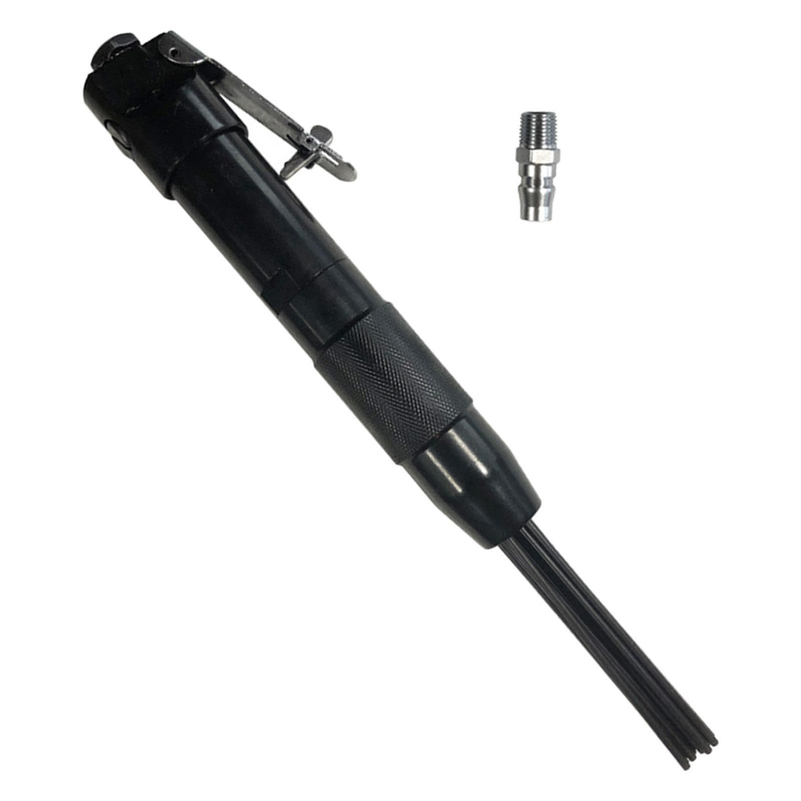 Removedor de óxido neumático de agujas rentable, 12 piezas, 4000 rpm, 90 psi, herramienta esencial para soldadores y aficionados al bricolaje, 12 piezas removedor óxido neumático agujas