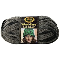 Lion Brand Wool-Ease Thick & Quick Yarn - Blue Jay Super Bulky Yarn For Knitting
