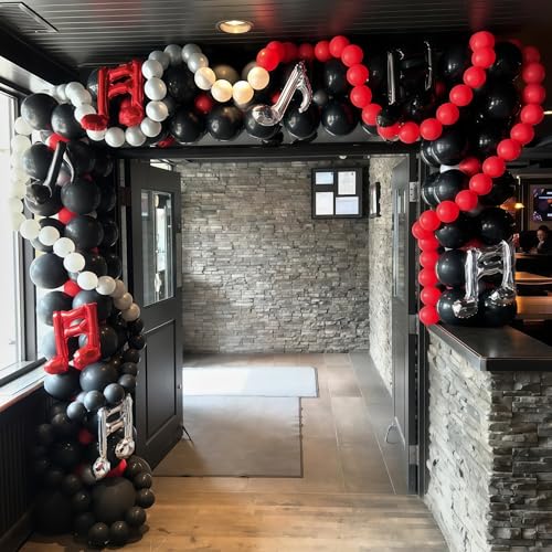 Image of Red Link Balloons, 60PCS 6 Inch Small Red Quick Linking Balloons for Making Balloon Wall Heart Arch, Tails Balloon for Wedding Birthday Baby Shower Valentine's Proposal Anniversary Party Decorations