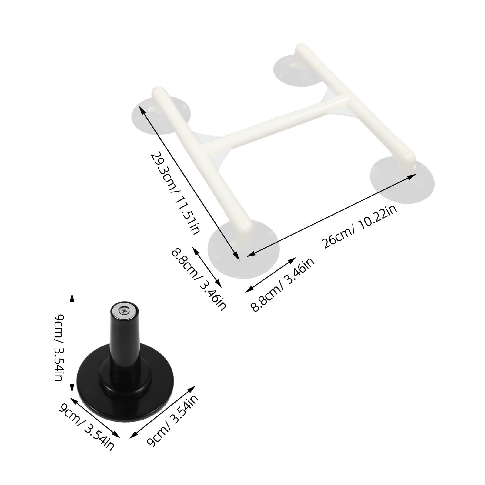 SEWACC Kit de Reparación de Pantalla Lcd Ventosa Negra y Base Magnética Estable para Desmontar Paneles de Televisores y Monitores en Reparación de Pantallas