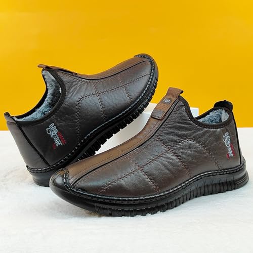 Men's Casual Sneakers Winter Warm Slip On Comfortable Walking Shoes Non Slip Thick Sole for Daily Wear4