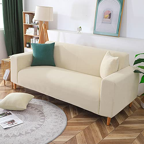 Funda de sofá elástica de 3 plazas jacquard lavable protector base 2