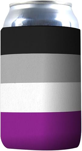 Miniatura 10 de Paquete de 1 funda para enfriar bebidas con bandera Bisexual Pride LGBTQ+