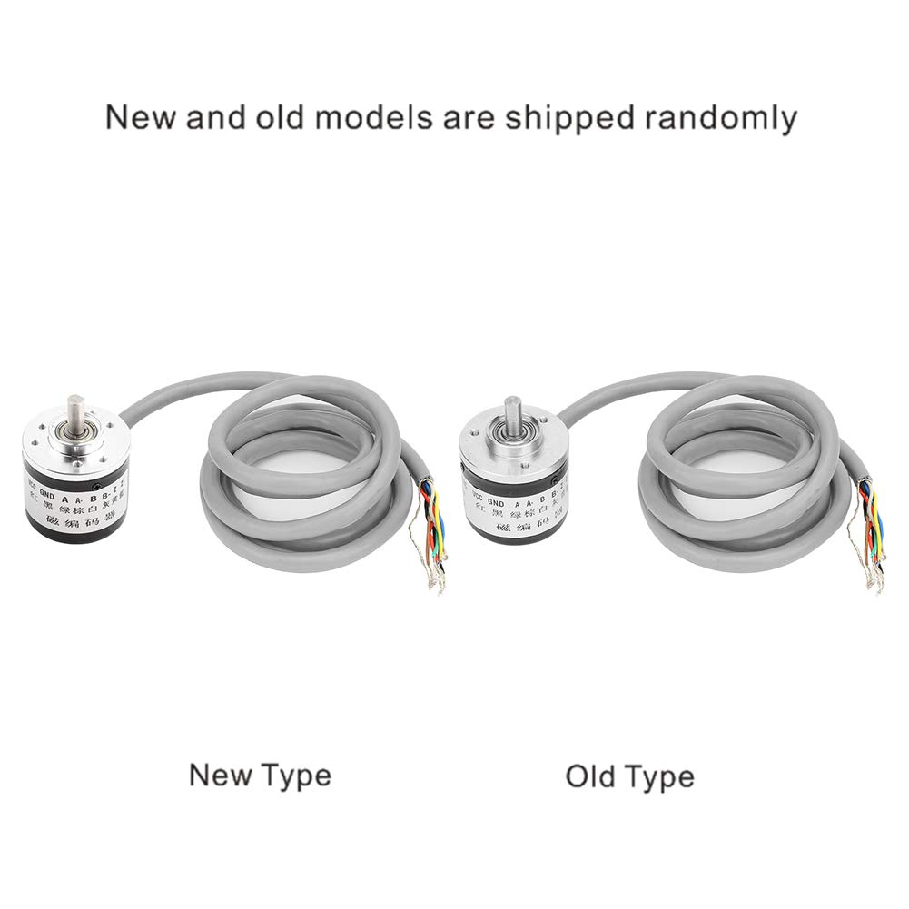 Encoder rotativo magnetico incrementale 1024P/R DC5V Encoder fotoelettrico di tipo assoluto 38mm OD 6mm Albero con cavo 1,2m