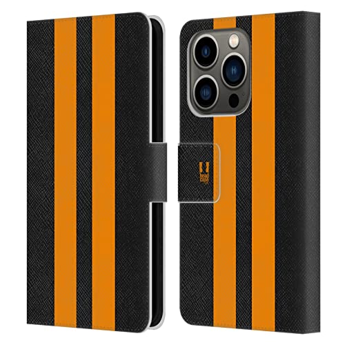 Funda de cuero tipo libro para iPhone 14 Pro diseño exclusivo coche de carreras negro