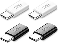 Vista 7 de QCEs Paquete de 2 adaptadores micro USB a USB C, adaptador tipo C de carga rápida compatible con iPhone 16/15 Pro Plus, Galaxy S24/S23, teléfonos