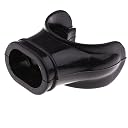Segolike Non-Toxic Soft Silicone Scuba Dive Breathing Tube Snorkeling Diving Mouthpiece Comfort Bite with Regulator Tie - Black gallery image