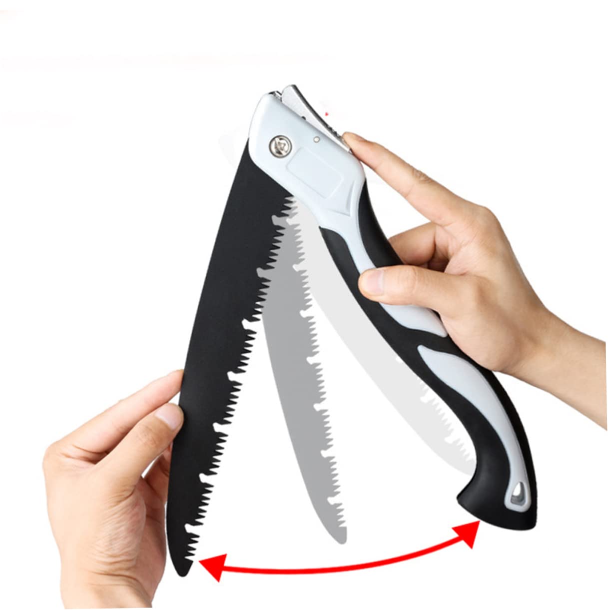 Abaodam Folding Hacksaw Triple-cut Razor Teeth Wood Saw for Woodworking Pruning Saw for Trees Shrubs