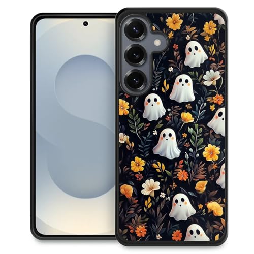 Coque Samsung S26 Plus pour femme et fille motif fantôme floral tendance
