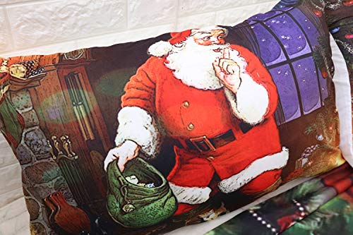 FIZZOQI Babbo Natale, slitta, renna, motivo fiocco...