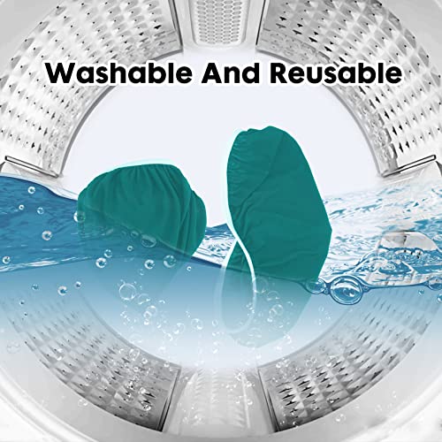 AZHCHKE Toilettendeckelbezug und WC-Tankdeckelbezug, Badezimmer WC-Deckelsitzbezug-Set, Stretch Waschbar Spandex Stoff Toilettenschutzbezug, passend für die meisten WC-Tanks & Deckel, Türkis – Bild 6