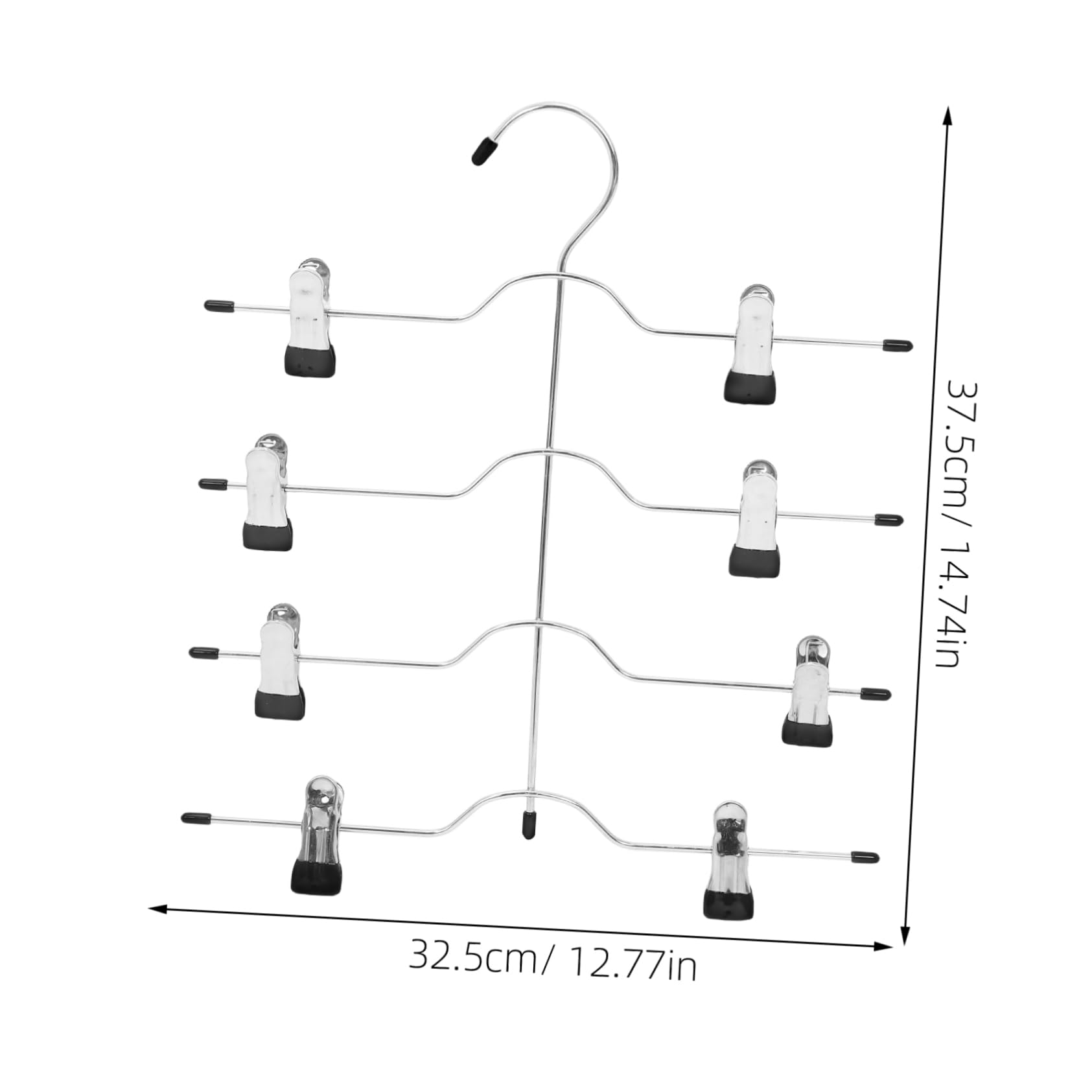 Multi Functional Pants Rack 4 Stück-Pack, 4-stufig, Schwarz