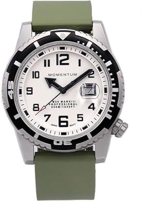 Momentum M50 Lume Dial on Green Goma Rubber