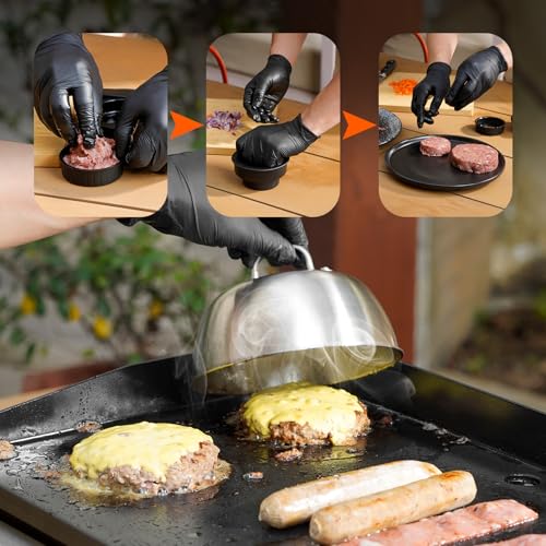 Set de 6 utensilios parrilleros en acero inoxidable miniatura 4