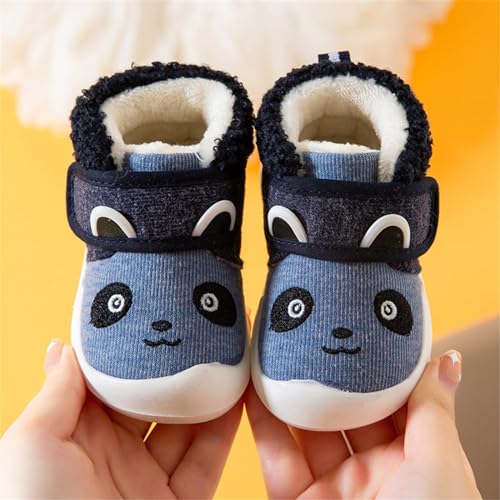 Baby Girls Boys Sneakers Winter Non Slip Card Panda Cartoon Warm Toddler Soft Bottom Toddler Tennis Shoes Size 62