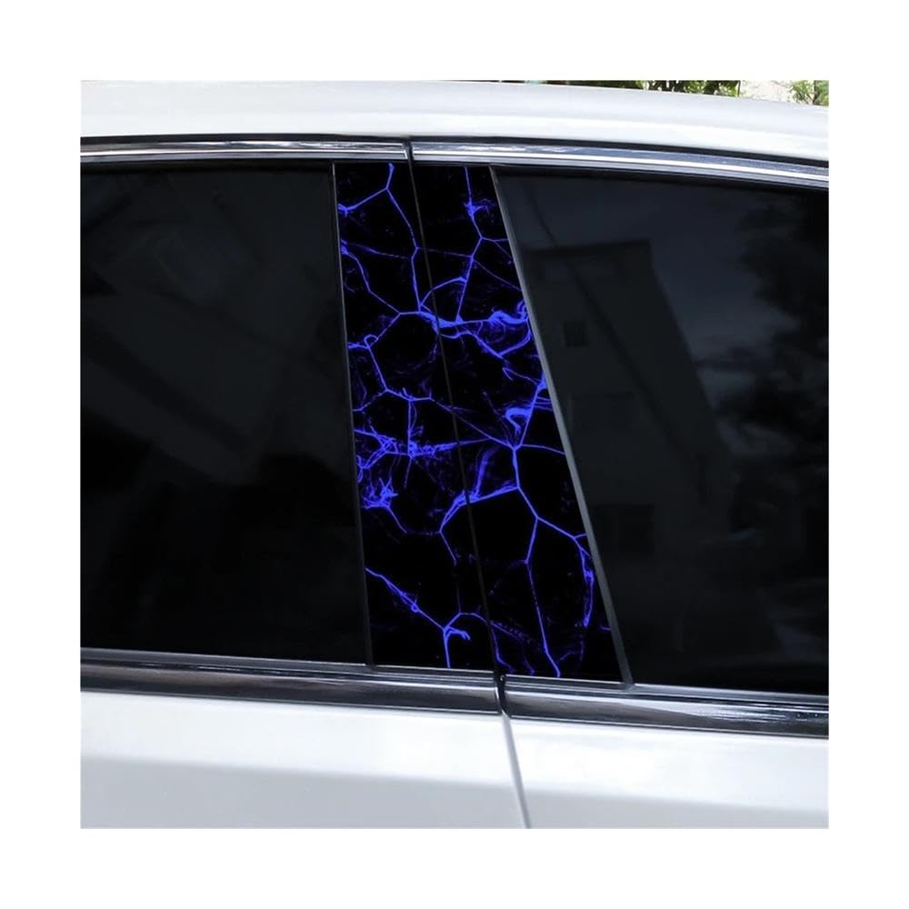 Bertdcx D Lightning Cool Car B-Pillar Stickers Cover Scratches Suitable For Most Car Oor Pillar Stickers Auto Parts(D)