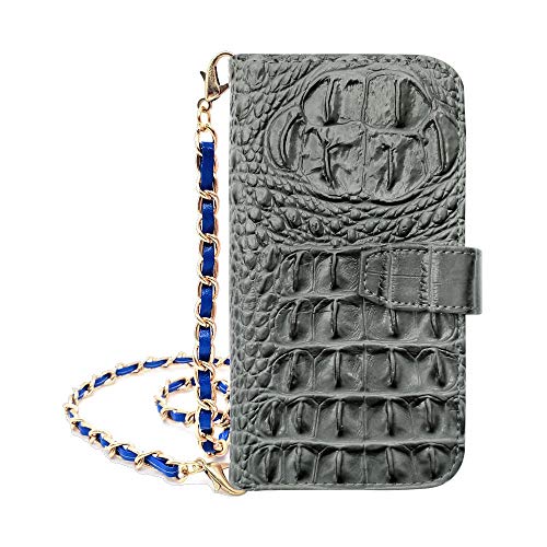 sslink OPPO Reno14 5G �I�b�| �Ή� �蒠�^ �P�[�X �N���R�� (�O���[) �^���� PU���U�[ ���� �N���R�_�C�� ���j�v�� �����O �`�F�[�� �X�g���b�v �t�� (�`�F�[��/�_�[�N�u���[) �_�C�A���[�^�C�v ���J�� �J�[�h���[ �X�^���h