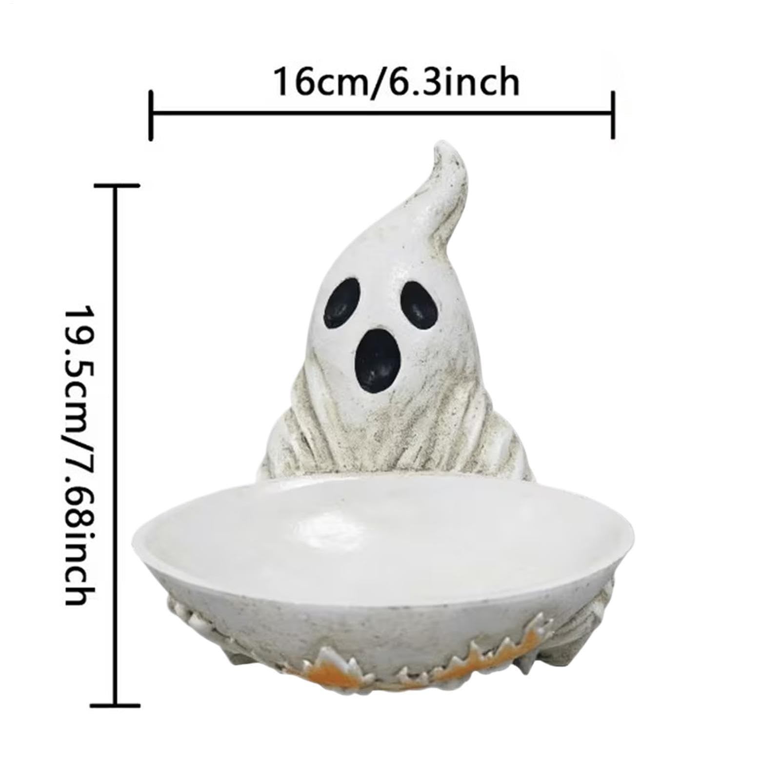 Ghost Candy Bowl - decorativa in resina a forma di fantasma