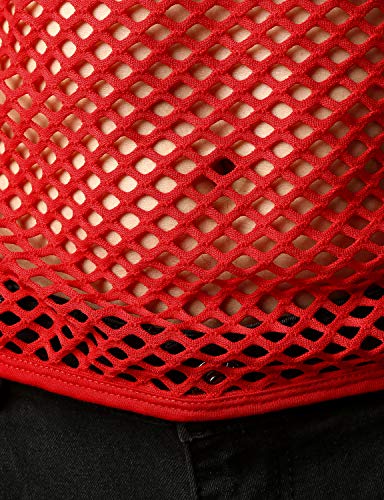 Image of JOGAL Men's Mesh Fishnet Fitted Sleeveless Muscle Top