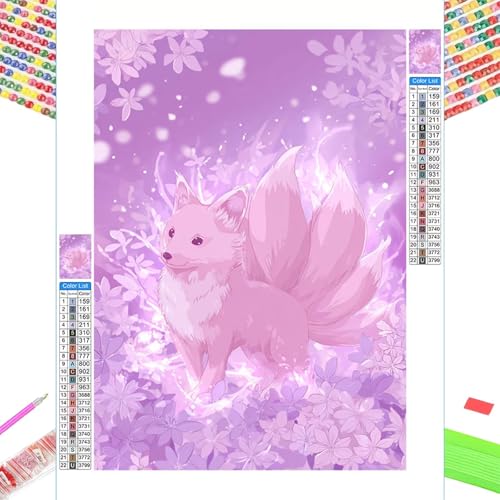 Diamond Painting Adultes Renard 5D Broderie Diamant 80x120cm 1Z-600