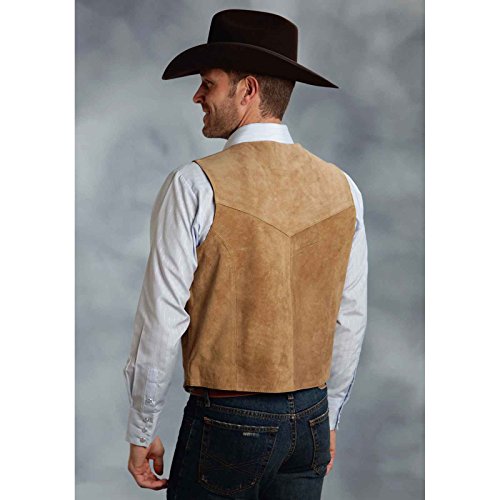 Roper Men's Silky Cow Suede Vest2