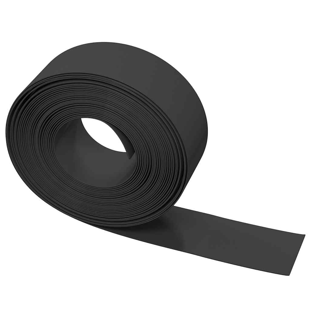 Bordo per prato, 2 pezzi, nero, 20 m (2 x 10 m) x 20 cm, flessibile in polietilene PE, delimitazione per aiuole da giardino, sentieri e laghetti, 2 mm di spessore