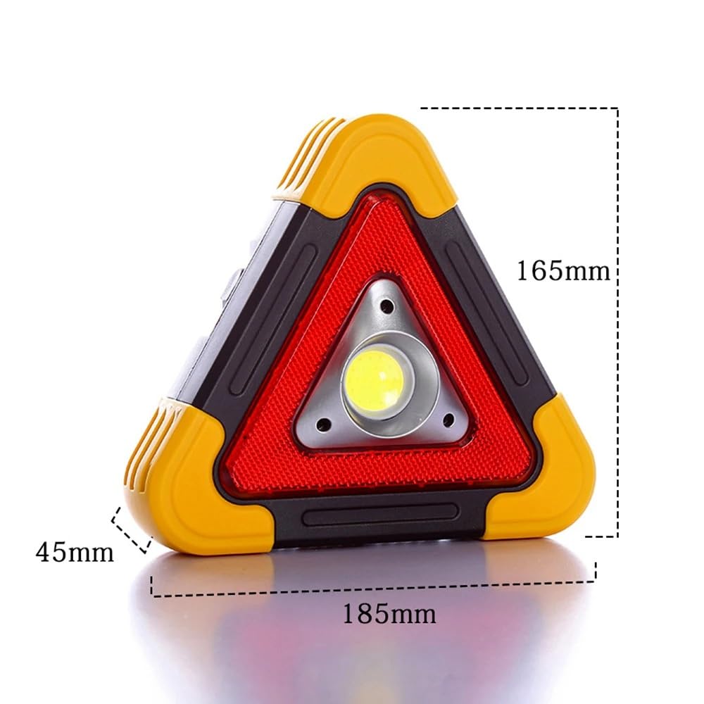 Señal de Emergencia triángulo Reflector al Aire Libre Brillante estupendo de la lámpara del Trabajo luz Advertencia portátil Emergencia triángulo